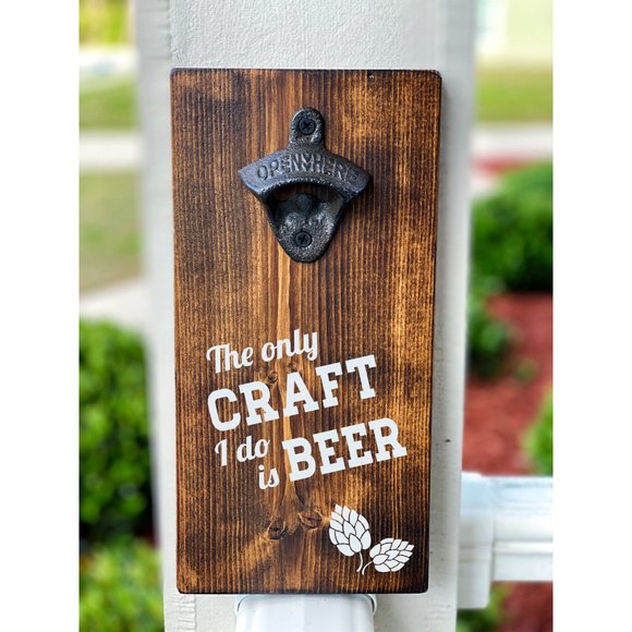 Beer bottle opener sign - Picture 1 of 2